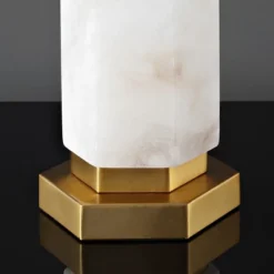 Lynsey Alabaster Table Lamp - CTL1031 - Gold/White - Safavieh Couture -My home decor GUEST 50e8d777 5e85 497e 820e fa7c3faf9aee