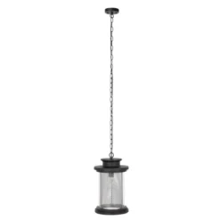 Queren 9.25" Outdoor Pendant - PLT7025 - Black - Safavieh -My home decor GUEST 522b5b5f b257 4ecf bf65 7205d77e5bb4