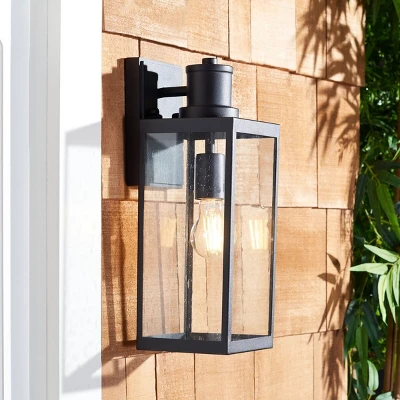 Agni 6.5" Outdoor Wall Sconce (Set Of 2) - PLT7014 - Black - Safavieh 5 Agni 6.5" Outdoor Wall Sconce (Set Of 2) - PLT7014 - Black - Safavieh - Image 5