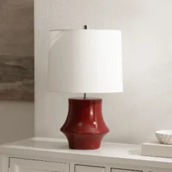 Ryder 22" Table Lamp - TBL4645 - Cranberry - Safavieh -My home decor GUEST 56139d72 b260 40e8 8e90 7300d2424dff