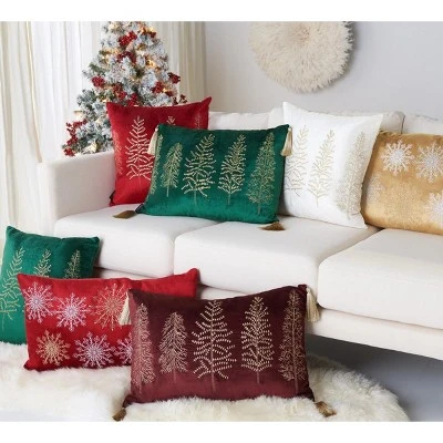 Seasons Tree Pillow - Safavieh 4 Seasons Tree Pillow - Safavieh - Image 4