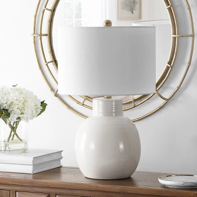 Syra Table Lamp - 24 Inch Height - TBL4360 - Ivory - Safavieh 2 Syra Table Lamp - 24 Inch Height - TBL4360 - Ivory - Safavieh - Image 2