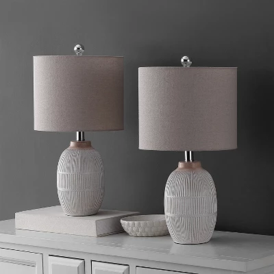 Thom 21" Table Lamp (Set Of 2) - TBL4624 - Brown - Safavieh 3 Thom 21" Table Lamp (Set Of 2) - TBL4624 - Brown - Safavieh - Image 3
