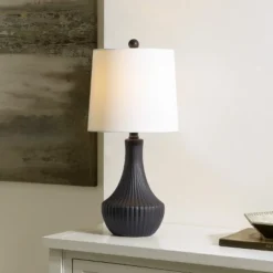 Herleva Table Lamp - 19.5 Inch Height - TBL4479 - Black - Safavieh -My home decor GUEST 5f78e310 8f62 4017 b063 f22a5d6e8110