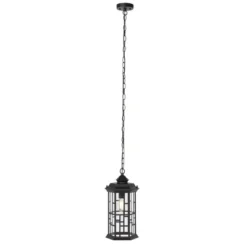 Carwen 8.3" Outdoor Pendant - PLT7009 - Black - Safavieh