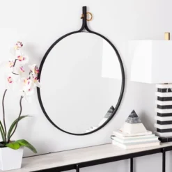 Chandlen Mirror - Matte Black - Safavieh