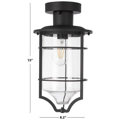 Rueda 8.2" Outdoor Flush Mount - PLT7039 - Bronze - Safavieh 2 Rueda 8.2" Outdoor Flush Mount - PLT7039 - Bronze - Safavieh - Image 2