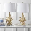 Faux Coral Branch Table Lamp (Set Of 2) - 28.5 Inch Height - LIT4161 - Creme - Safavieh