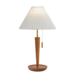 Ronny Table Lamp - 23.5 Inch Height - TBL4577 - Walnut/Brass - Safavieh