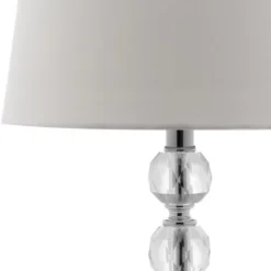 Nola Stacked Crystal Ball Lamp - 16 Inch Height - LIT4123 - Safavieh -My home decor GUEST 71948bf9 6a07 42bc af1b 7ea0ad4eb56a