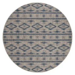 Yarrow Outdoor Rug Navy/Gray - Safavieh -My home decor GUEST 72a6348c c4f0 468e a199 d13aa47e3b8c