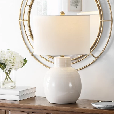 Syra Table Lamp - 24 Inch Height - TBL4360 - Ivory - Safavieh 3 Syra Table Lamp - 24 Inch Height - TBL4360 - Ivory - Safavieh - Image 3