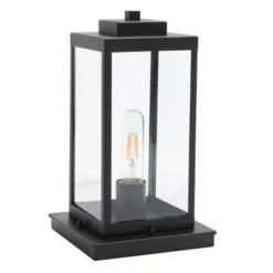 Rinnah 7" Outdoor Table Lamp - PLT7037 - Black - Safavieh -My home decor GUEST 76a82b03 699f 4165 bd4f fbf7a44d7d23