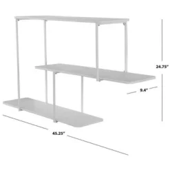 Anthe 45.25" Multi-Level Iron Wall Shelf - WDC5001 - White - Safavieh -My home decor GUEST 7bf5d918 466a 447f a16c ee13257c5f9e