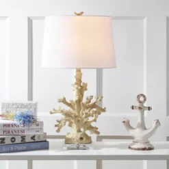 Faux Coral Branch Table Lamp (Set Of 2) - 28.5 Inch Height - LIT4161 - Creme - Safavieh -My home decor GUEST 7dbcb59c 4902 40d0 acd9 a43a6497feb4