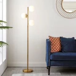 Devlyn 3 Light 62" Floor Lamp - FLL4104 - Gold - Safavieh -My home decor GUEST 7e4bc731 aaf8 47b9 926b 409fd019887d