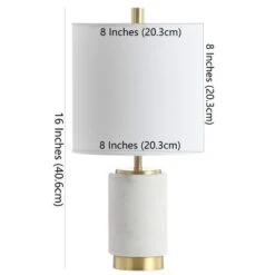 Davion Table Lamp - 16 Inch Height - TBL4128 - Brass - Safavieh -My home decor GUEST 8051ad92 94be 43d6 921d e44d8b5ff316