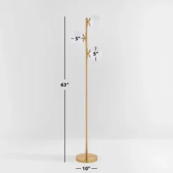 Devlyn 3 Light 62" Floor Lamp - FLL4104 - Gold - Safavieh -My home decor GUEST 82b9928d fe9b 41f9 b2ec fc35937568ba