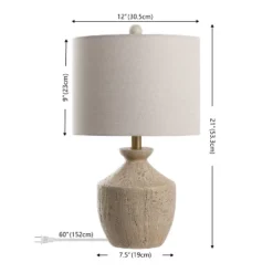 Delacey 21" Table Lamp (Set Of 2) - TBL4643 - Light Brown - Safavieh -My home decor GUEST 8310f840 63ce 4b61 8c19 ce43d173fe8e