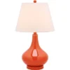 Amy Gourd Table Lamp - 24 Inch Height - LIT4087 - Orange - Safavieh