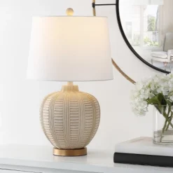 Marrla Table Lamp W/ USB Port - 23.25 Inch Height - TBL4424 - Cream - Safavieh 7 Marrla Table Lamp W/ USB Port - 23.25 Inch Height - TBL4424 - Cream - Safavieh -My home decor GUEST 88d5df3b 7fb5 4593 baf8 609818f20262
