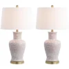 Calli Table Lamp (Set Of 2) - 28 Inch Height - TBL4161 - Pink/White - Safavieh