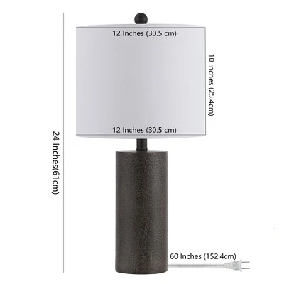 Nori Polyresin Table Lamp - Dark Grey - Safavieh 2 Nori Polyresin Table Lamp - Dark Grey - Safavieh - Image 2