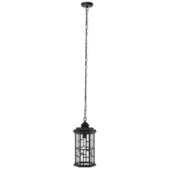 Carwen 8.3" Outdoor Pendant - PLT7009 - Black - Safavieh -My home decor GUEST 959ab5fb 86ee 480a b861 4a212ccaee48