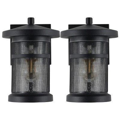 Osprey 7.5" Outdoor Sconce (Set Of 2) - PLT4029 - Black - Safavieh 1 Osprey 7.5" Outdoor Sconce (Set Of 2) - PLT4029 - Black - Safavieh