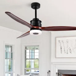 Jemper Led Light 52" Ceiling Fan - CLF1019 - Black - Safavieh -My home decor GUEST 964f1bed 0ece 41c6 bf39 c5c31ae482c4
