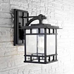 Rolran Outdoor Wall Lantern - PLT4014 - Clear/Black - Safavieh -My home decor GUEST 969c0fe0 5924 46b0 ad50 9a435fd1288e