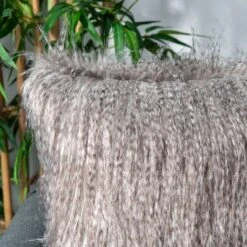 Faux Luke Peacock Pillow - Grey - 20" X 20" - Safavieh -My home decor GUEST 978ce77a 4996 4f72 94e0 dc81ea382c14