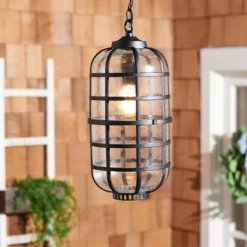 Rigel 8.27" Outdoor Pendant - PLT7031 - Black - Safavieh -My home decor GUEST 979b171d 04c6 418c bfd2 b7ae3e577c11