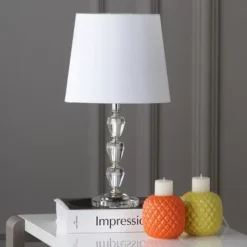 Dylan Tiered Crystal Orb Lamp (Set Of 2) - LIT4124 - Clear/White - Safavieh -My home decor GUEST 9843ec49 1a29 4139 b186 237f8fe86240