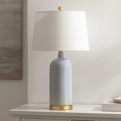 Stark Table Lamp - 27 Inch Height - TBL4303 - Blue - Safavieh 2 Stark Table Lamp - 27 Inch Height - TBL4303 - Blue - Safavieh - Image 2