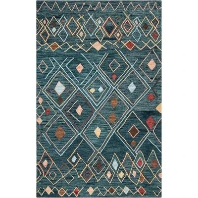 Edythe Geometric Hooked Rug - Safavieh 4 Edythe Geometric Hooked Rug - Safavieh - Image 4
