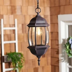 Grazia 8" Outdoor Pendant - PLT7003 - Bronze - Safavieh -My home decor GUEST 9d0c13f7 14c7 420f 9d9e 712662ef6e71