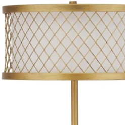 Evie Mesh Floor Lamp - LIT4199 - Gold - Safavieh -My home decor GUEST 9da902d8 fc78 4fa4 90e8 011ec4800055