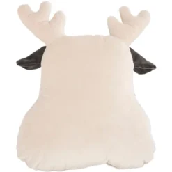 Reno Reindeer Pillow - Off-White/Gray - 12" X 12" - Safavieh