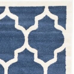 5'X8' Rectangle Outdoor Patio Rug Navy/Beige - Safavieh -My home decor GUEST 9f7413ed 9d6f 4ae1 b031 8d86b13d068f