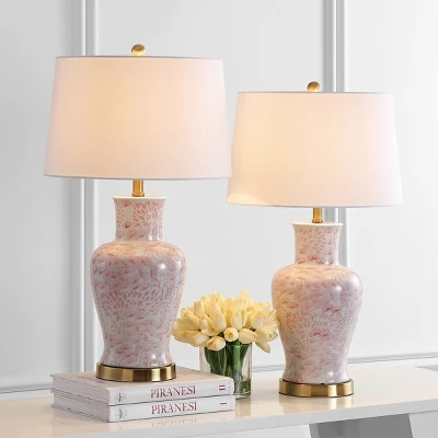 Calli Table Lamp (Set Of 2) - 28 Inch Height - TBL4161 - Pink/White - Safavieh 5 Calli Table Lamp (Set Of 2) - 28 Inch Height - TBL4161 - Pink/White - Safavieh - Image 5