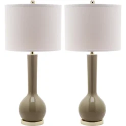 Mae Long Neck Ceramic Table Lamp (Set Of 2) - Safavieh -My home decor GUEST a1cf8dbf f3bb 4473 ac8f e13d548b7c34