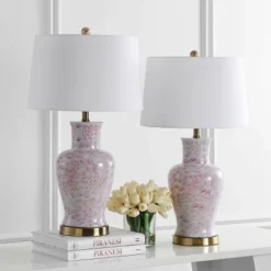 Calli Table Lamp (Set Of 2) - 28 Inch Height - TBL4161 - Pink/White - Safavieh 10 Calli Table Lamp (Set Of 2) - 28 Inch Height - TBL4161 - Pink/White - Safavieh -My home decor GUEST a2e504af 1d95 48d9 b2a6 b2166bdb68b1
