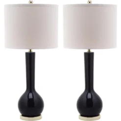Mae Long Neck Ceramic Table Lamp (Set Of 2) - Safavieh -My home decor GUEST a33e0747 fdce 43c7 9b12 c28bf8b671aa