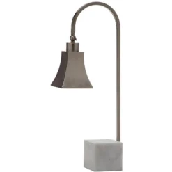 Charley Desk Lamp (Set Of 2) - 26 Inch Height - LIT4278 - Nickel/White - Safavieh -My home decor GUEST a6d8740e a536 4cac 92e9 2cd11ef3a225