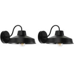 Quarry 9.84" Outdoor Sconce (Set Of 2) - PLT7022 - Black - Safavieh -My home decor GUEST a90fc2ae a50e 4f77 93cb fc8a5efa60f0