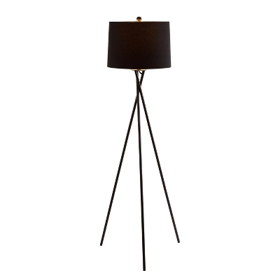 Parsen Floor Lamp - FLL4084 - Black - Safavieh 1 Parsen Floor Lamp - FLL4084 - Black - Safavieh