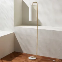 Troilus 64" Floor Lamp - FLL7005 - Gold/White Marble - Safavieh -My home decor GUEST adaeb9d6 6a20 421b 8e39 43dacbd32e85
