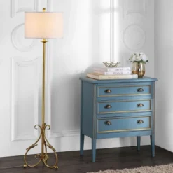 Elisa Baroque Floor Lamp - LIT4346 - Gold - Safavieh -My home decor GUEST afe1f5e4 e7ea 46fe bc2d e5d68cdebf9f