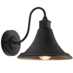 Graylyn 9" Outdoor Wall Sconce (Set Of 2) - PLT7016 - Black - Safavieh -My home decor GUEST b0b817e4 5a70 47ea 85e7 ce86b3223d3b